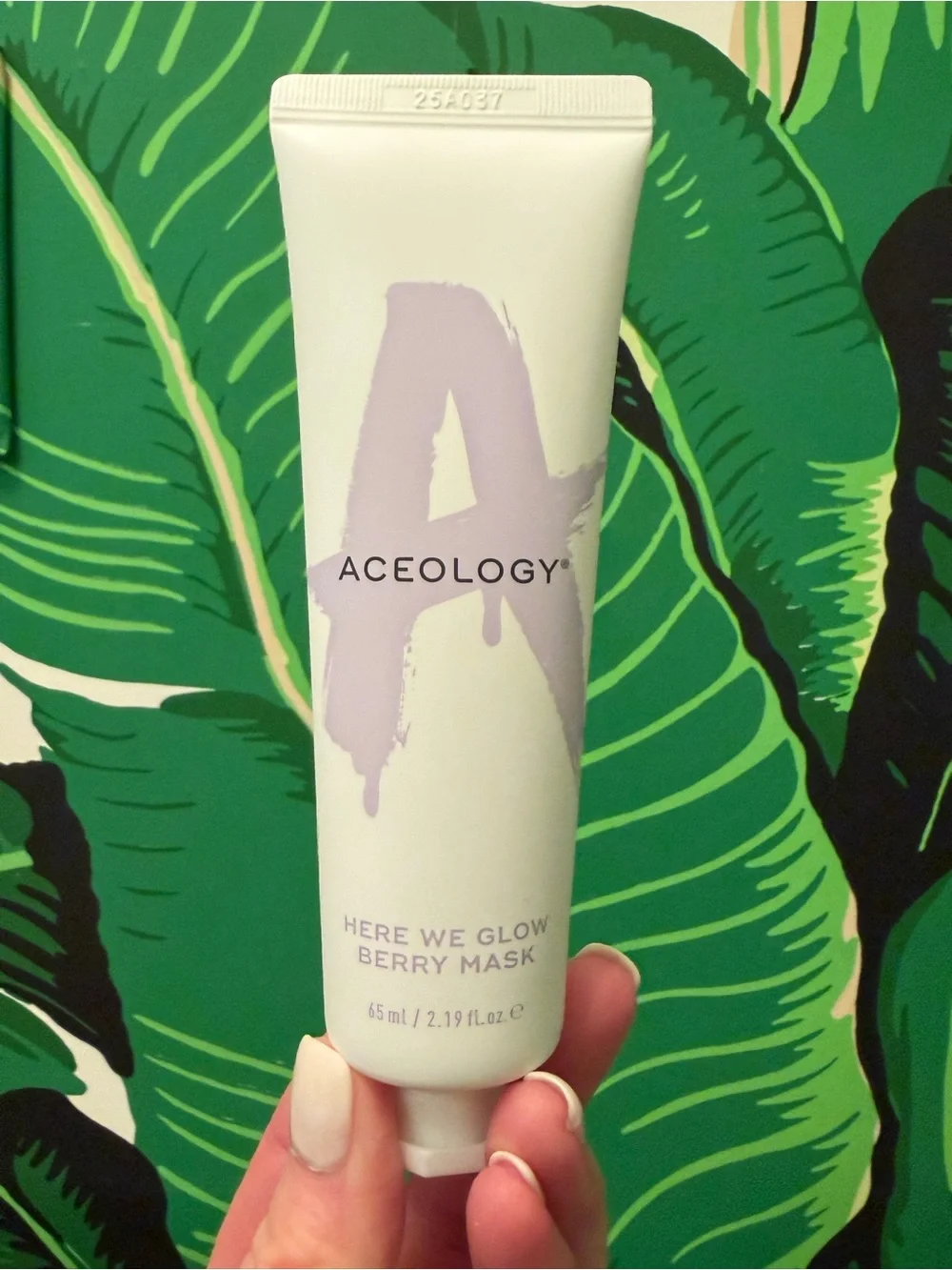 NWT Aceology Here We Glow Berry Mask 65ml 2.19 oz Full Size